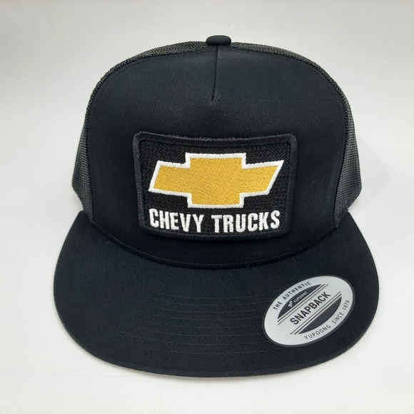 Chevrolet Chevy Bowtie Retro Vintage Style Trucker Patch Hat Cap Gorra Troka Ame - Picture 3 of 4